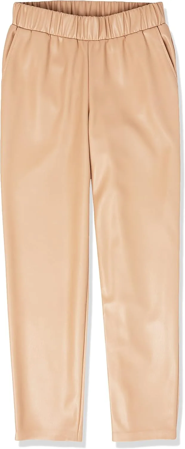The Drop Women's @Lisadnyc Vegan Leather Pull-on Jogger