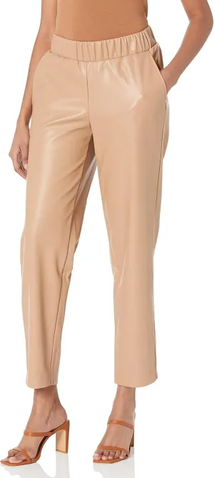 The Drop Women's @Lisadnyc Vegan Leather Pull-on Jogger
