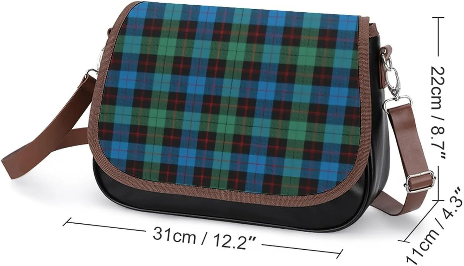 The Look of Warm Oak Wood Grain Texture Leather Decorative Crossbody Strap Backpack, Large Capacity Shoulder Bag