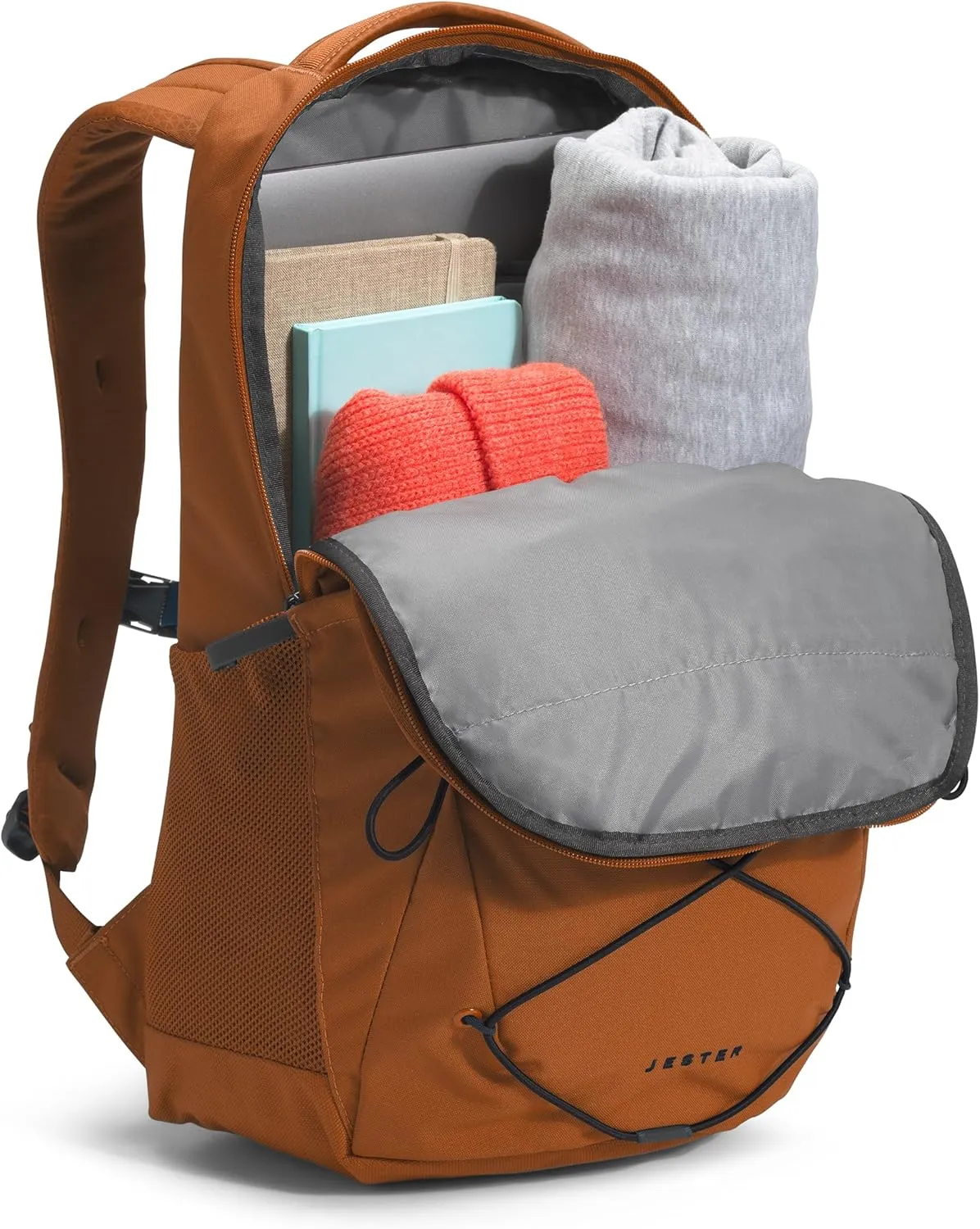 THE NORTH FACE Jester Everyday Laptop Backpack - NPF, Leather Brown/TNF Black-NPF, One Size