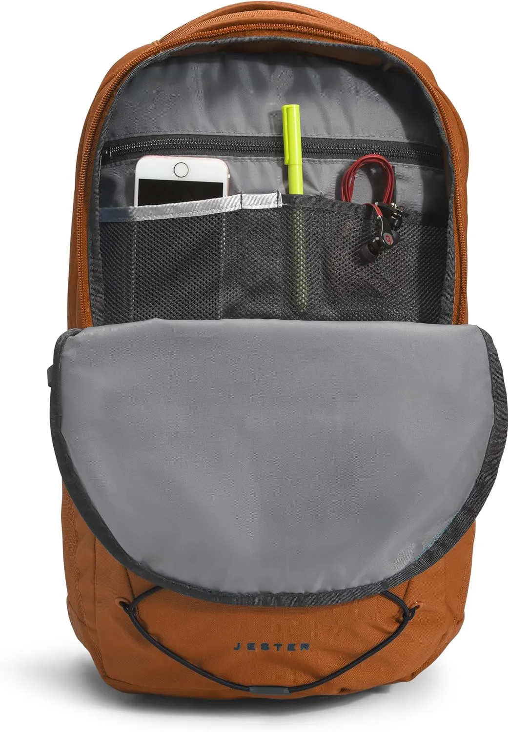 THE NORTH FACE Jester Everyday Laptop Backpack - NPF, Leather Brown/TNF Black-NPF, One Size