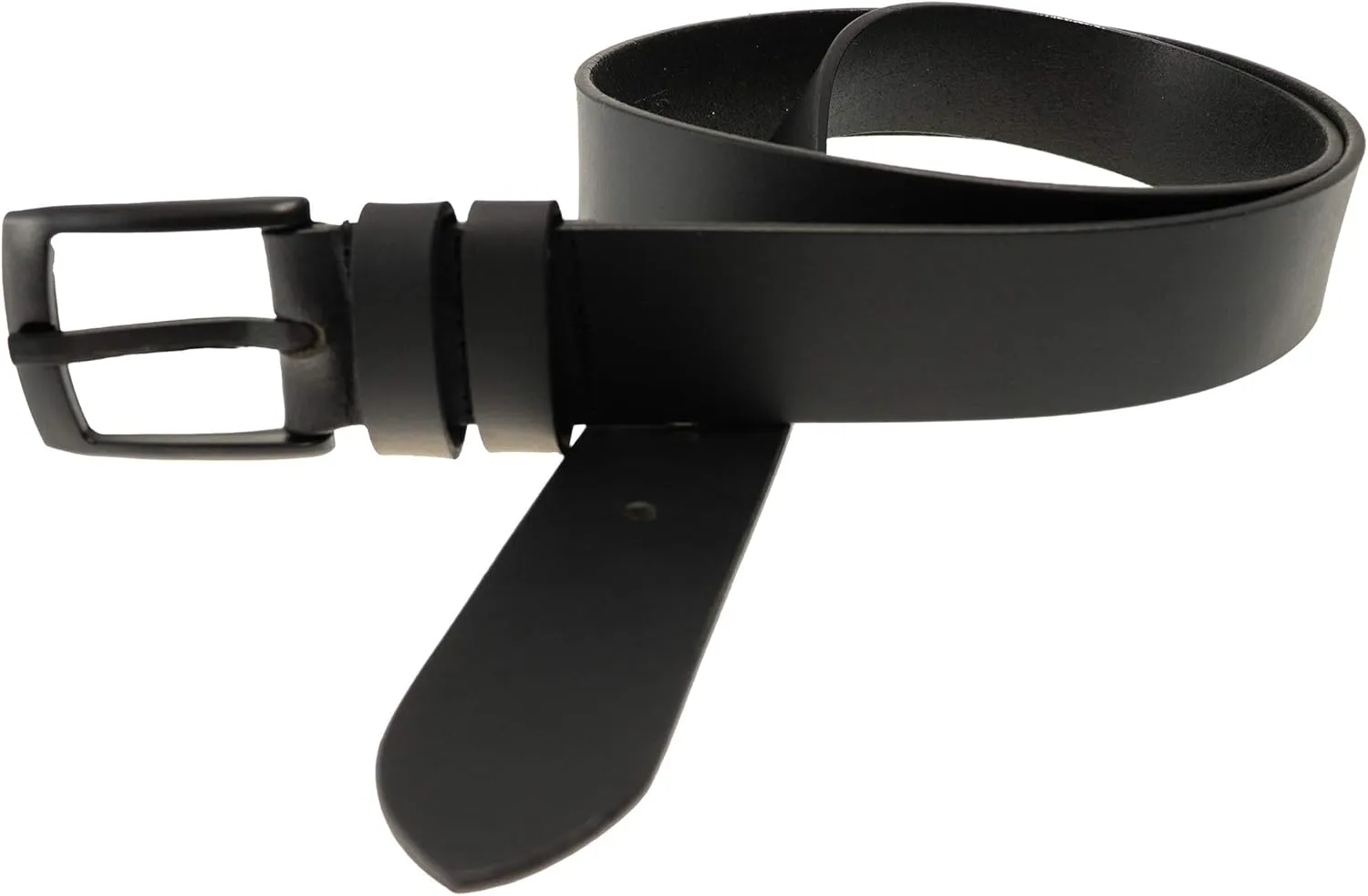 Thomas Bates Metal Free Transit Belt - Travel & TSA Friendly with Genuine Leather Hypoallergenic Strap for Men