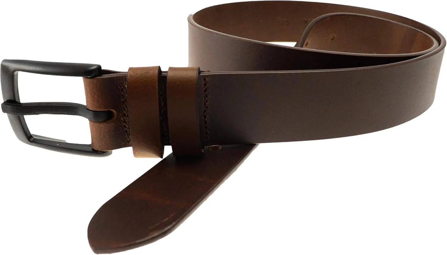 Thomas Bates Metal Free Transit Belt - Travel & TSA Friendly with Genuine Leather Hypoallergenic Strap for Men