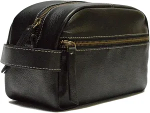 Timberland Men's Leather Toiletry Bag Travel Kit Accessory