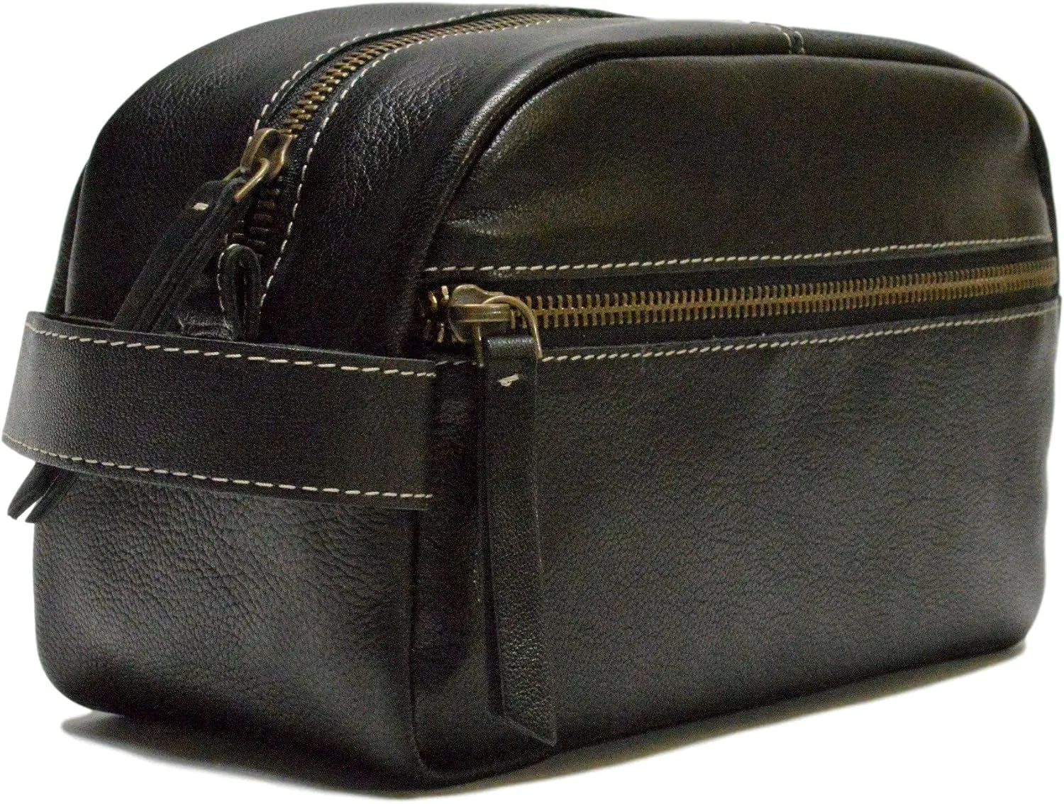 Timberland Men's Leather Toiletry Bag Travel Kit Accessory