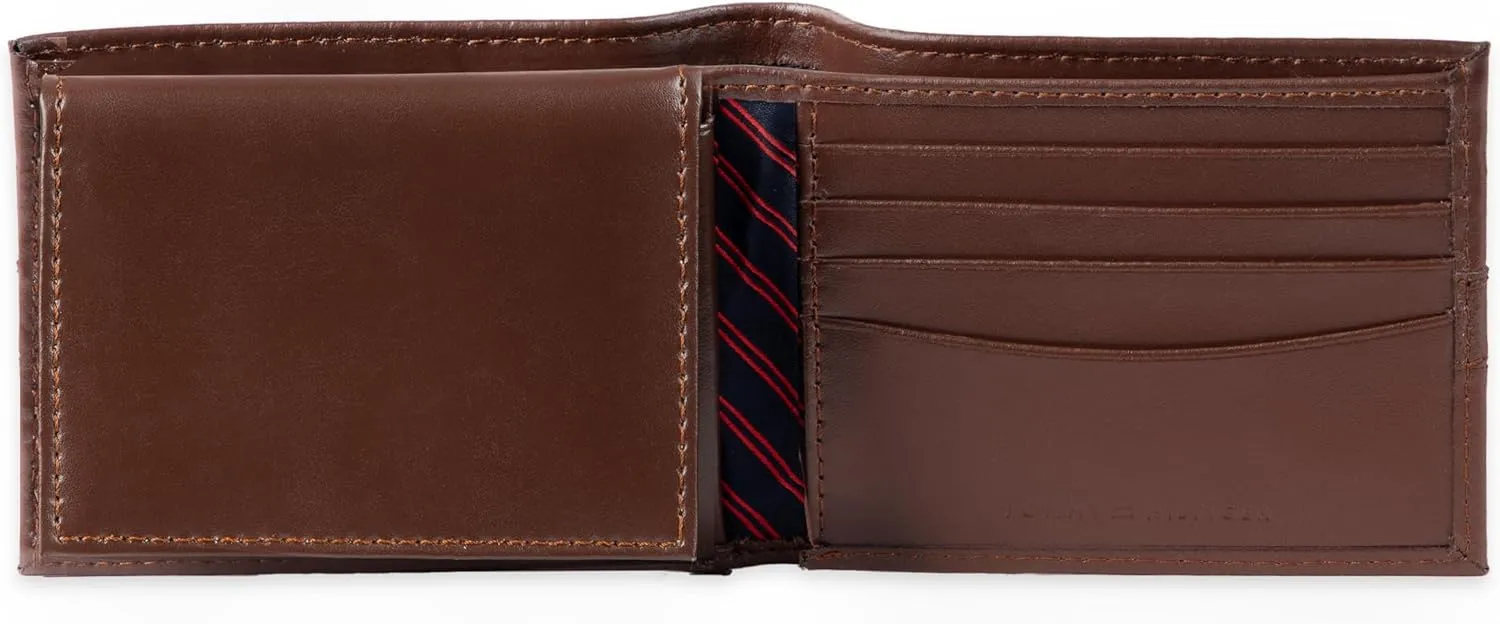 Tommy Hilfiger Men's Classic Bifold Wallet with ID Window and Multiple Card Slots