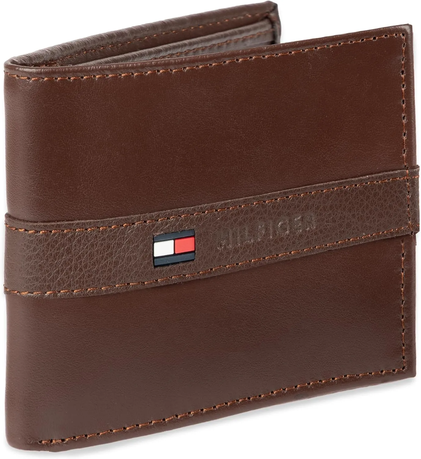 Tommy Hilfiger Men's Classic Bifold Wallet with ID Window and Multiple Card Slots