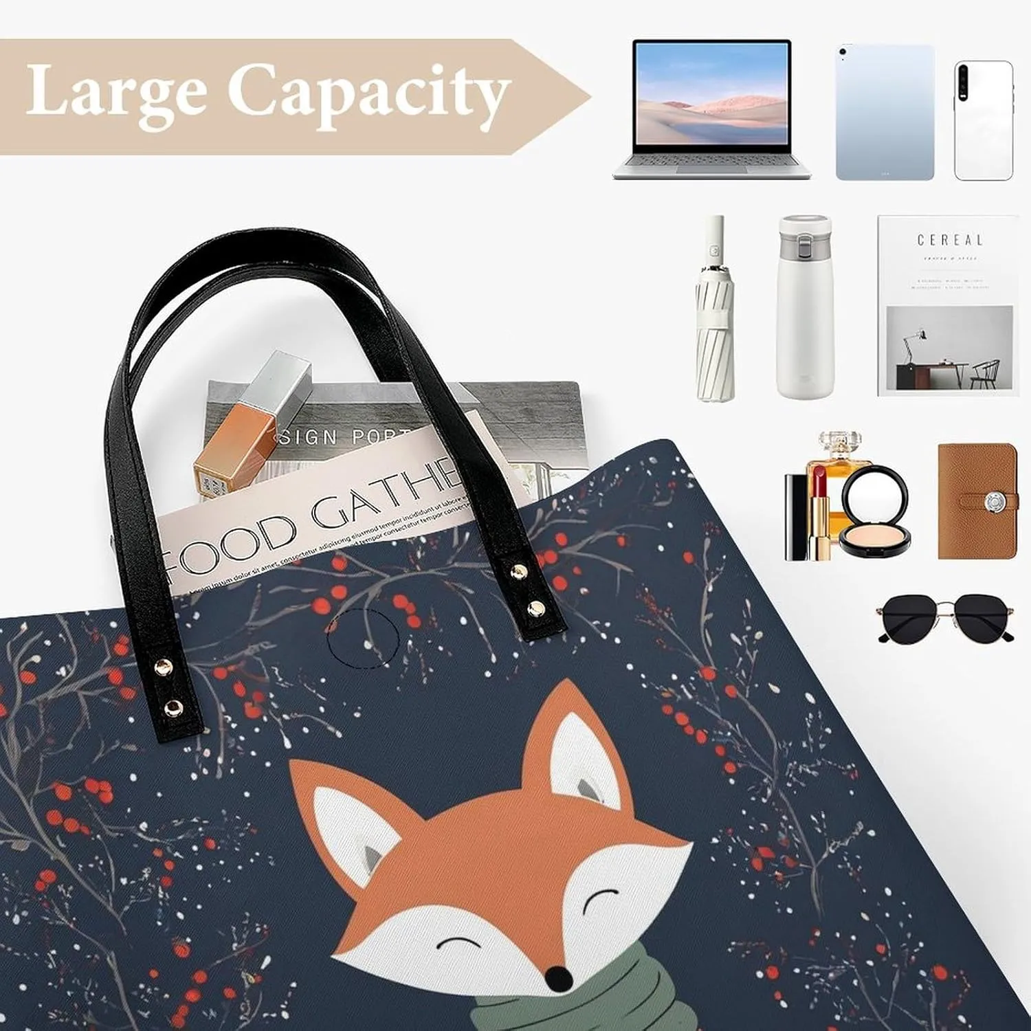 Tote Bag for Women Work Pu Leather Travel Purse and Handbags
