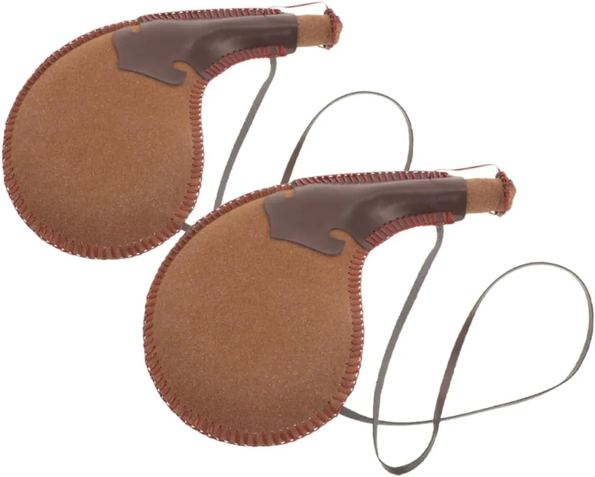 Traditional Crafted Pu Leather Bota Bags 2pcs Water Storage Bladders for Wine Milk Liquor Spacious Capacity and Design