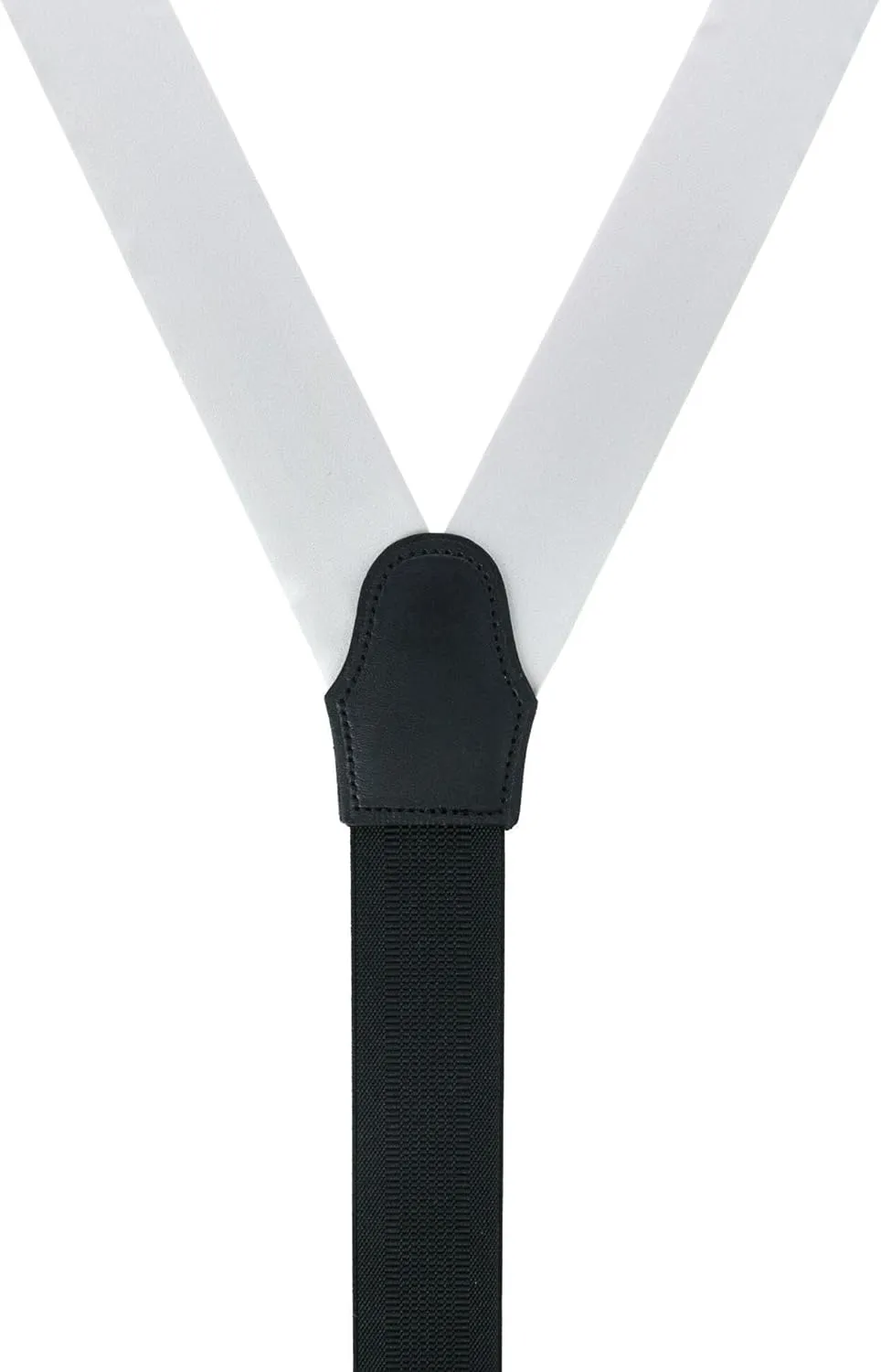 Trafalgar Sutton Solid Color Silk Formal Suspenders | Y-Back, Adjustable Braces