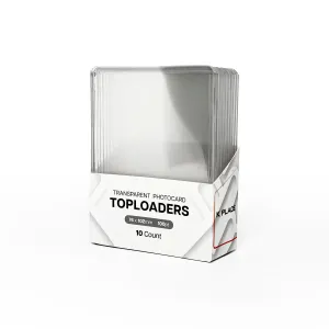 Transparent Photocard Toploaders, 76 x 102mm, 100pt [10 Count]