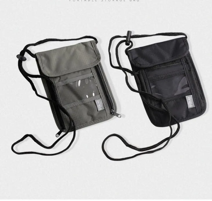 Travel Body Wallet Passport Neck Shoulder Document Bag Case