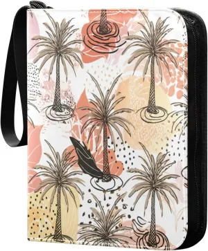 Trees Card Binder 4 Pockets, 400 Pockets Trading Card Binder Removable Card Albums Card Holder for Games, Sports, Football, Baseball Cards