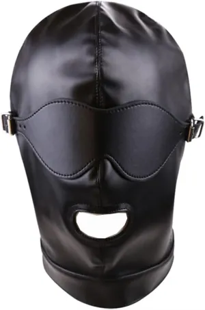 Trendy Black Masks Soft Leather Head Hood – Perfect Halloween Party Fashion Accessory for Bold Statements