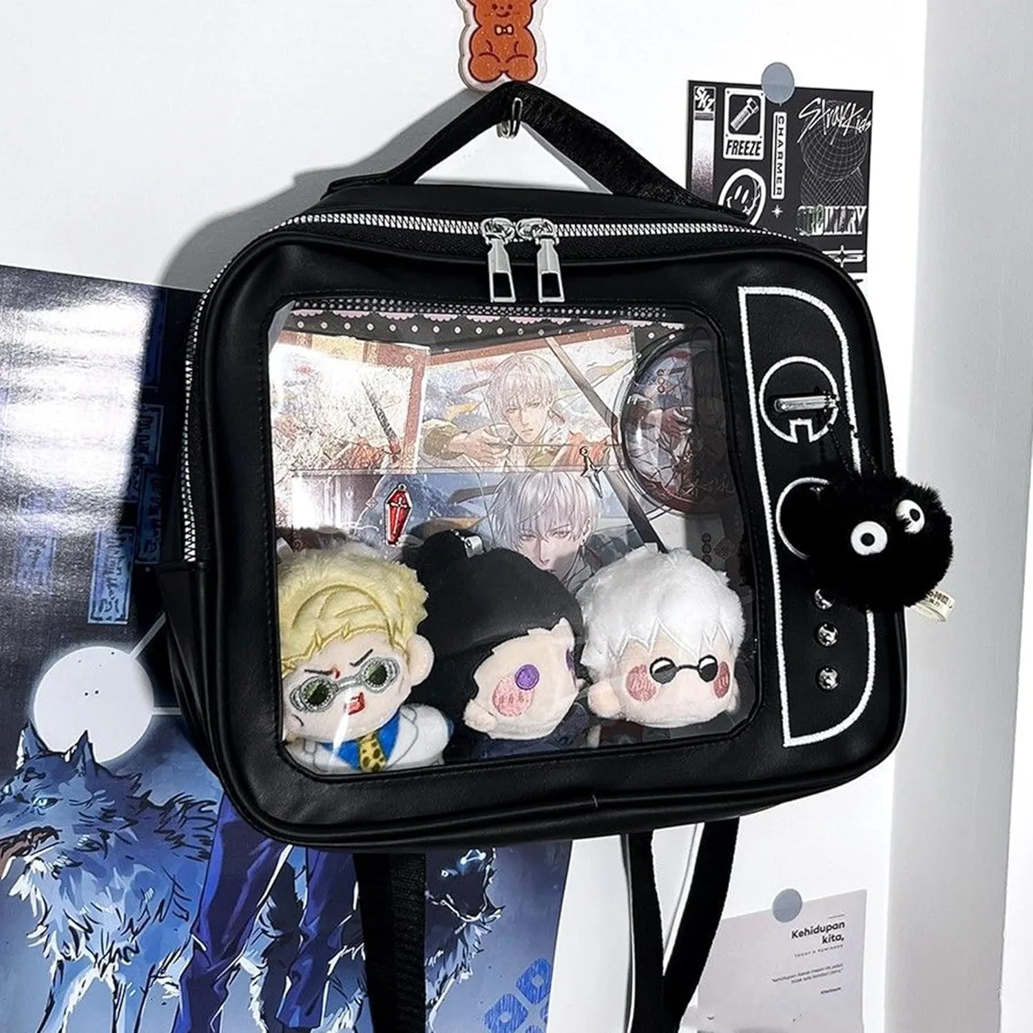 TTCAYU TV Shape Ita Bag For Women (Black-TV)
