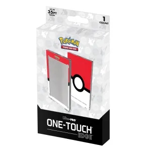 Ultra Pro: Single 35pt ONE-TOUCH Edge - Poké Ball Printed Magnetic Card Holder for Pokémon