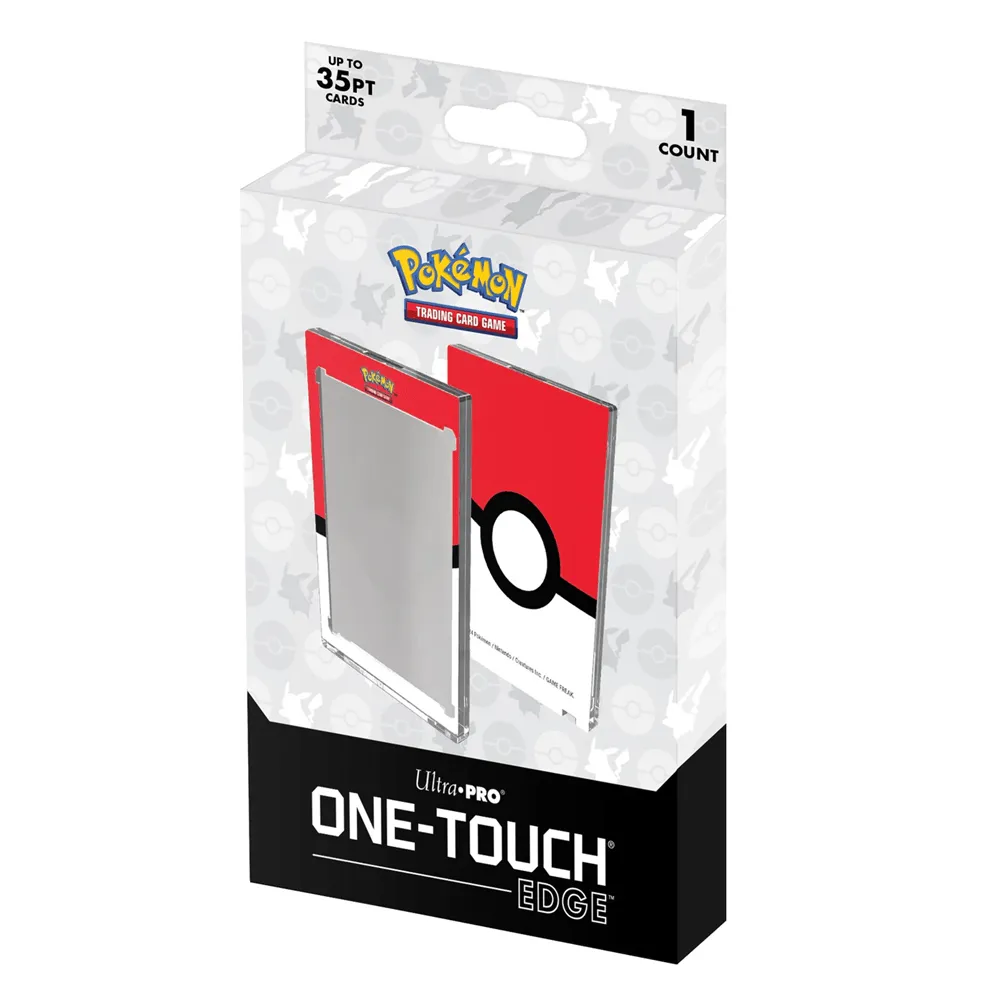 Ultra Pro: Single 35pt ONE-TOUCH Edge - Poké Ball Printed Magnetic Card Holder for Pokémon
