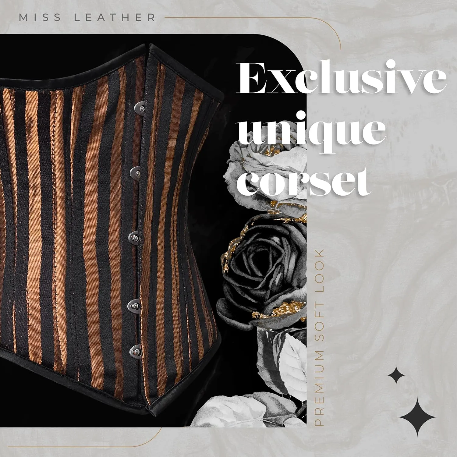 Underbust corset tops women made with Brocade Steel boned Women's lingerie Polyester Lace with Hook