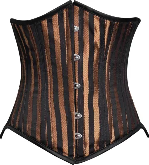 Underbust corset tops women made with Brocade Steel boned Women's lingerie Polyester Lace with Hook