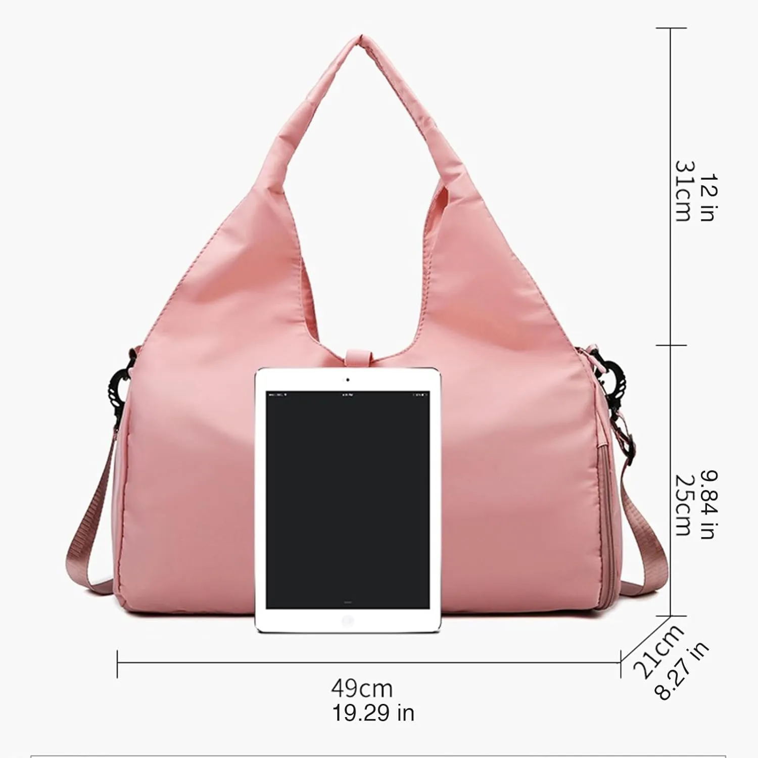 Unisex Solid - Color Oxford Cloth Yoga, Sports, and Travel Bag (20-35L) - Multiple Colors Available (cyan)