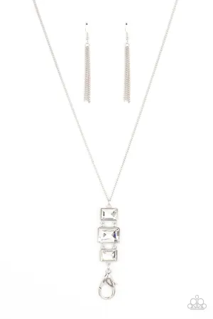 Uptown Totem - White Paparazzi Accessories