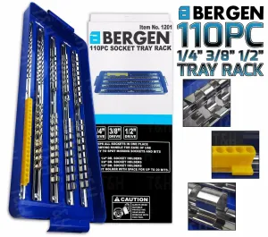 US PRO 110 CLIP & BIT 1/4" & 3/8" & 1/2" DRIVE SOCKET RAILS