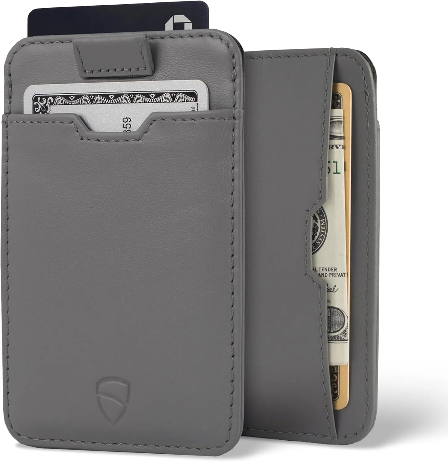 Vaultskin CHELSEA Mens RFID Blocking Slim Leather Card Wallet - Minimalist Front Pocket Cardholder