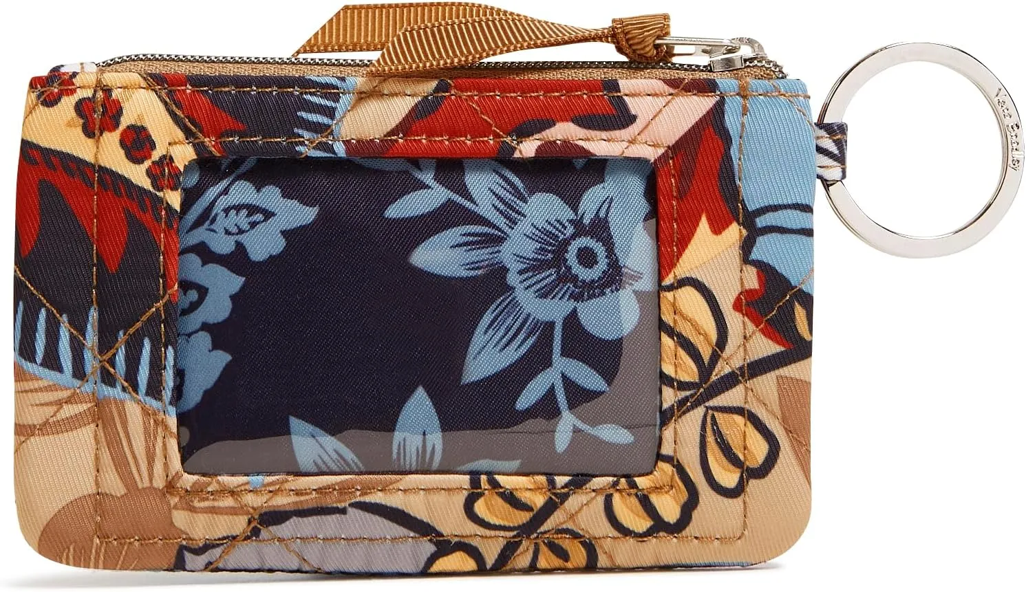 Vera Bradley Performance Twill Zip Id Case Wallet, Botanical Beauty