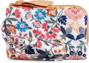 Vera Bradley Women's Cotton Double Zip ID Case Wallet With RFID Protection, Enchanted Mandala - Recycled Cotton, One Size