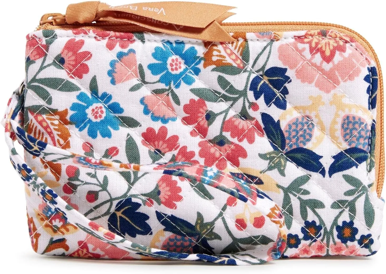 Vera Bradley Women's Cotton Double Zip ID Case Wallet With RFID Protection, Enchanted Mandala - Recycled Cotton, One Size