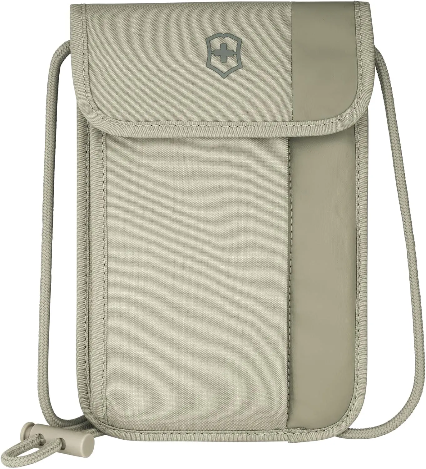 Victorinox Travel Essentials, Security Neck Pouch, Slim Bag with RFID - Sand Beige