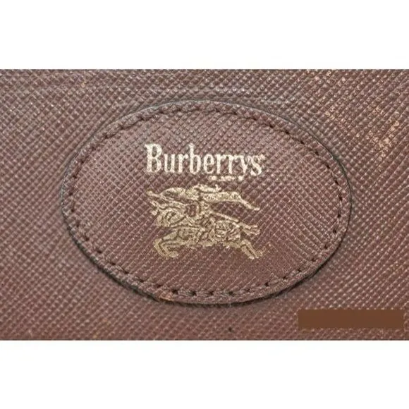 vintage, Burberry's, high end bohemian, greenish-khaki, red, and cream plaid/brown leather, XL clutch