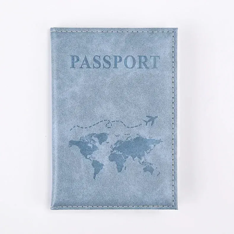 Vintage PU Leather Passport Holder – Travel Wallet & Document Organizer