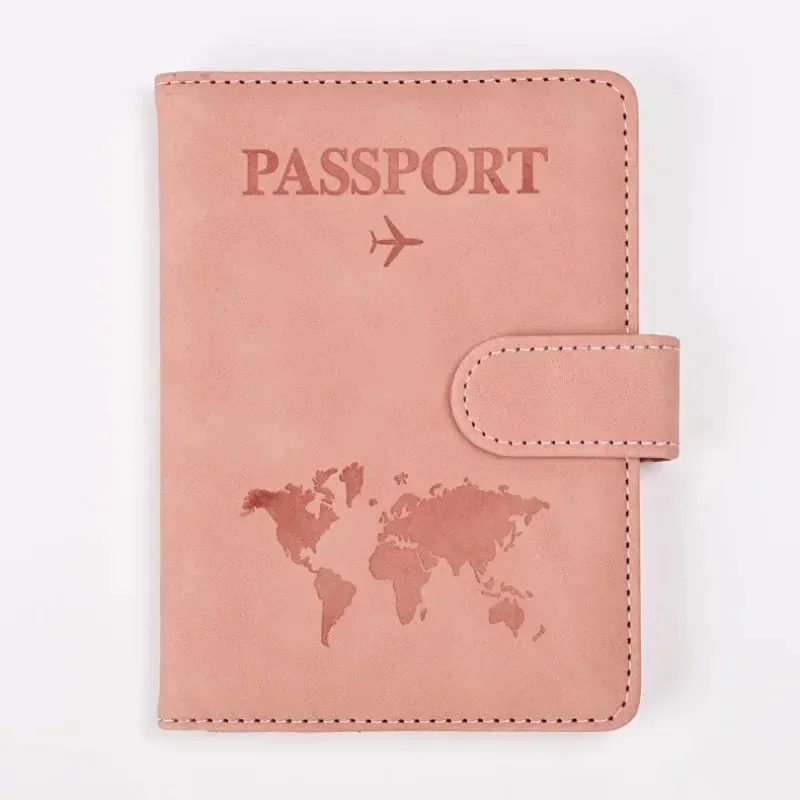 Vintage PU Leather Passport Holder – Travel Wallet & Document Organizer