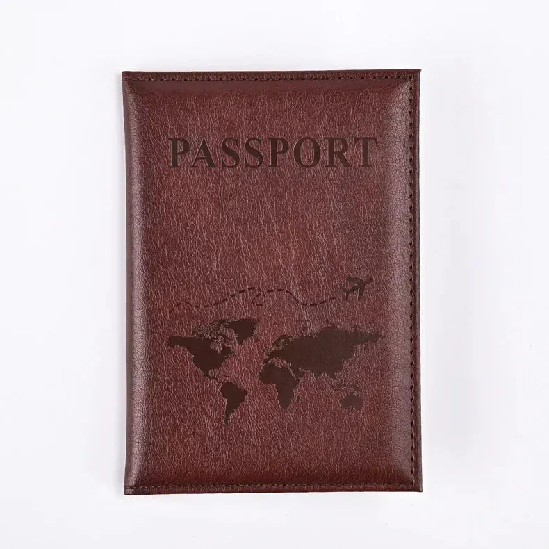 Vintage PU Leather Passport Holder – Travel Wallet & Document Organizer
