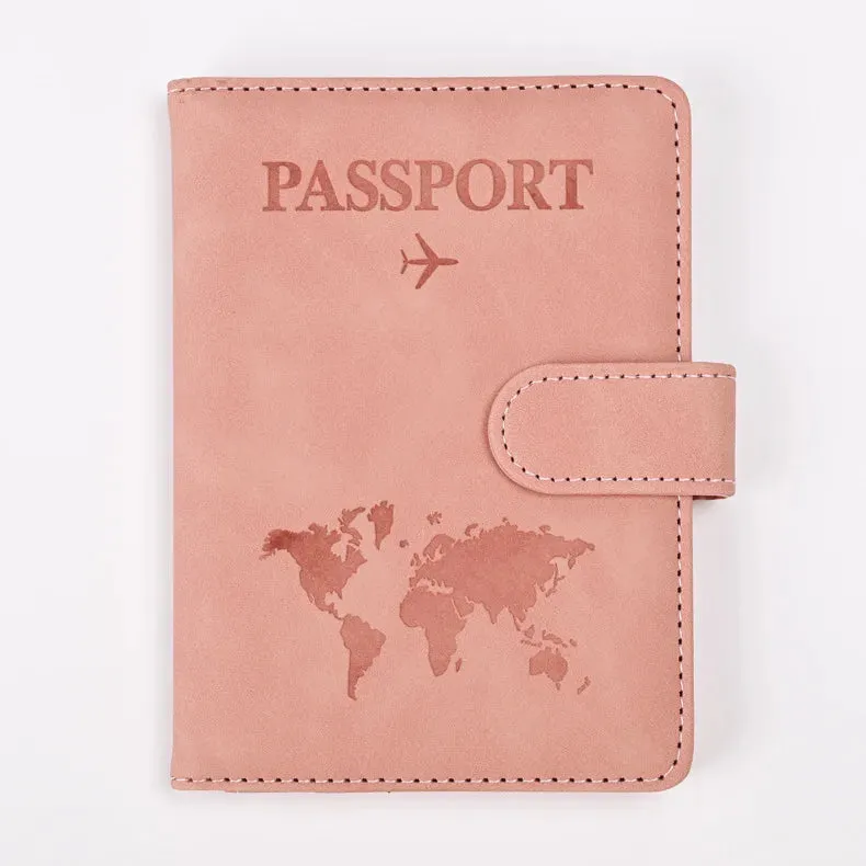 Vintage PU Leather Passport Holder – Travel Wallet & Document Organizer
