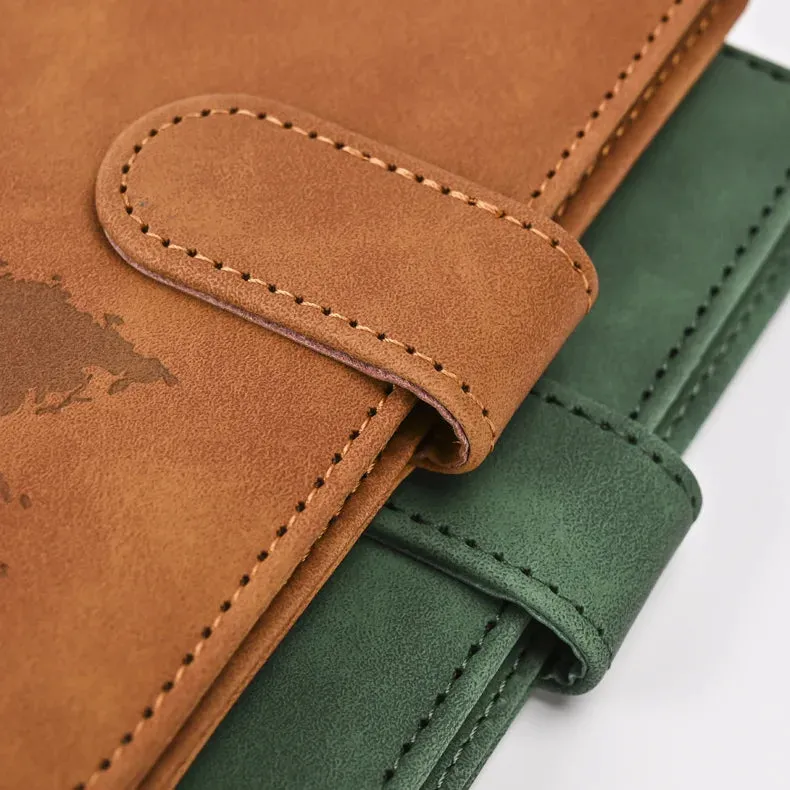 Vintage PU Leather Passport Holder – Travel Wallet & Document Organizer