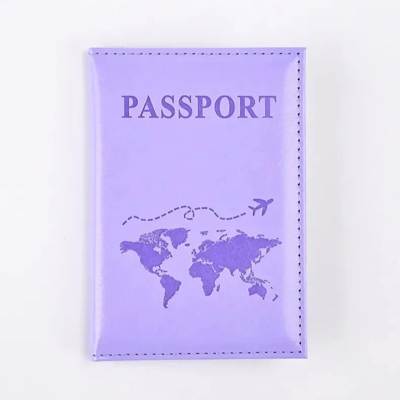 Vintage PU Leather Passport Holder – Travel Wallet & Document Organizer