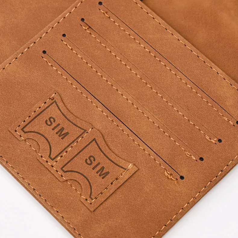 Vintage PU Leather Passport Holder – Travel Wallet & Document Organizer