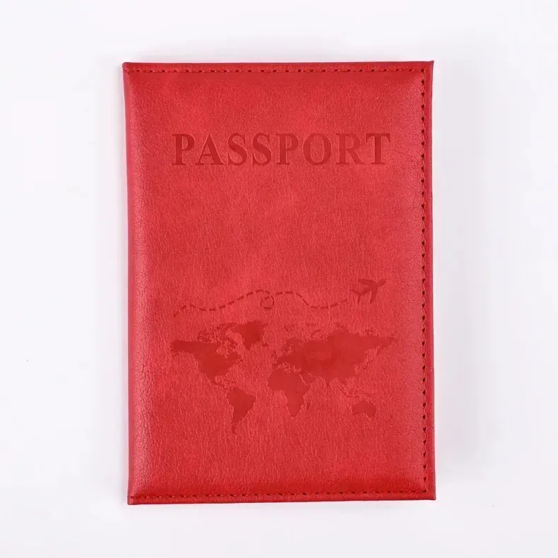 Vintage PU Leather Passport Holder – Travel Wallet & Document Organizer