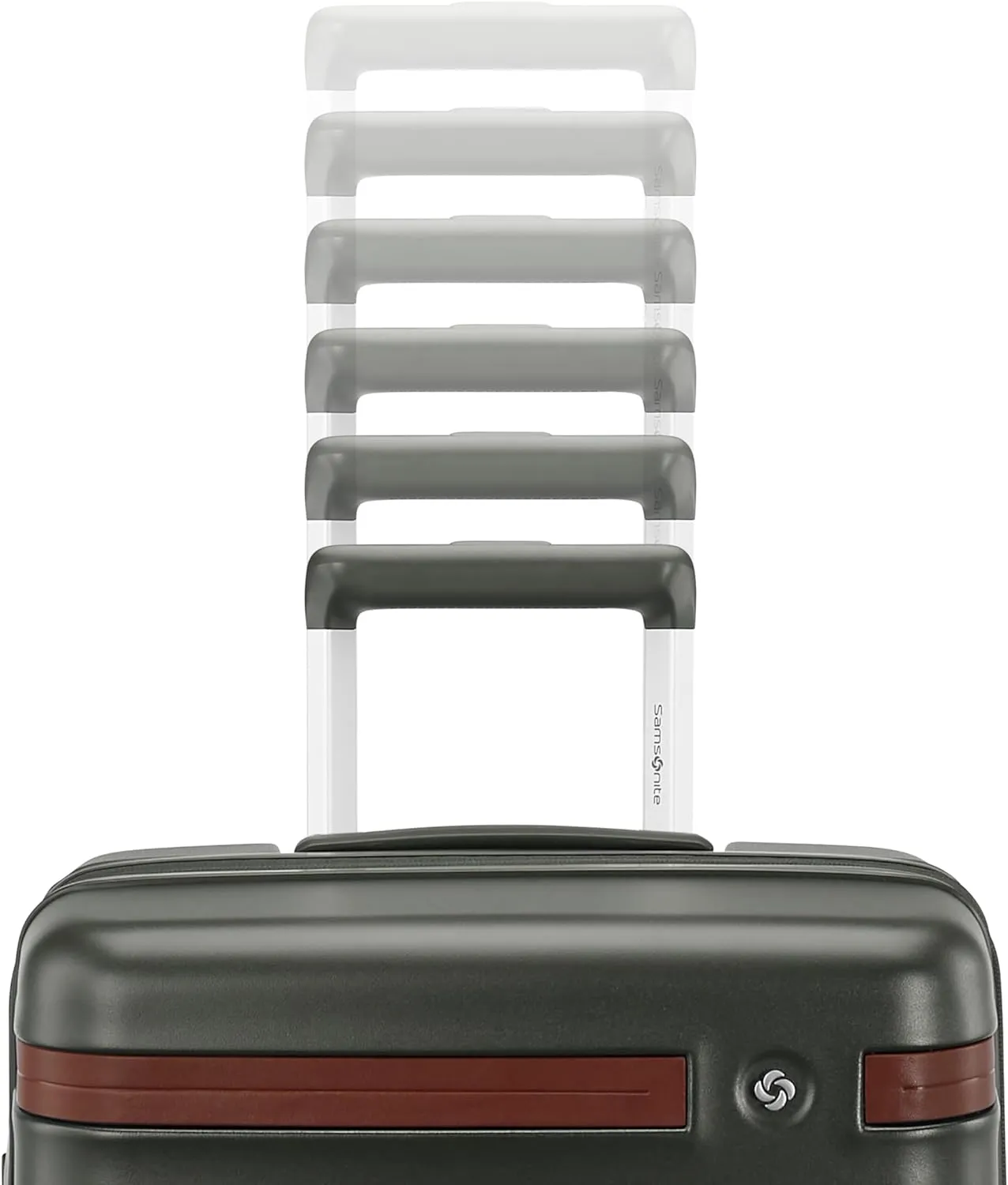 Virtuosa Hardside 21 Inch Carry On Luggage - Airline Approved with 360° Spinner Wheels, RightHeight™ Adjustable Handle - Zippered WetPak™ - TSA Lock - Expandable Light Polycarbonate Shell - Pine Green