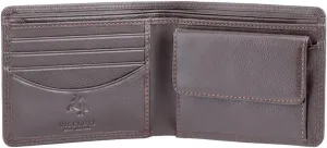 Visconti Heritage-7 Bifold Mens Soft Thin Leather Wallet (Brown)