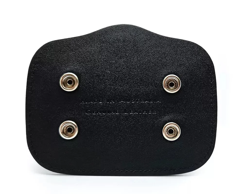 Visentin Silver Magnetic Leather Saddle Pad Number Holder