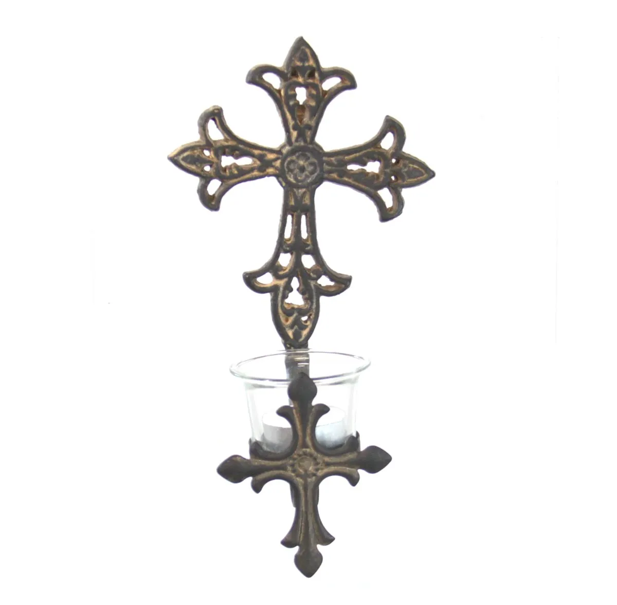 Wall Cross Votive Holder-Style 1