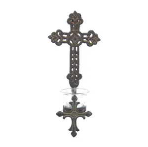 Wall Cross Votive Holder-Style 2