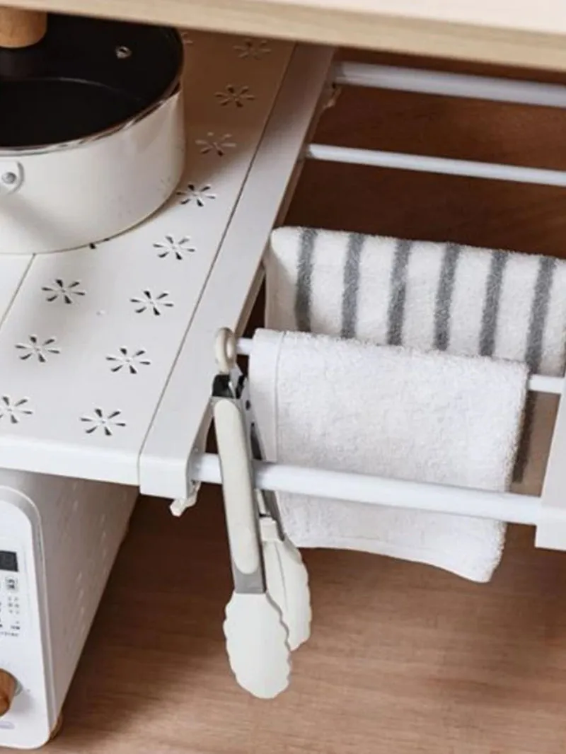 Wardrobe Expandable Divider Adjustable Closet Shelf Punch