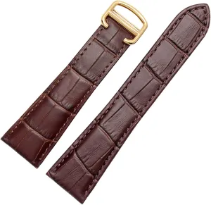 Watch Strap For Tank Genuine Leather Watch Band Men's Claire Leather Belt London Solo Mechanical Watch Accessories 25mm