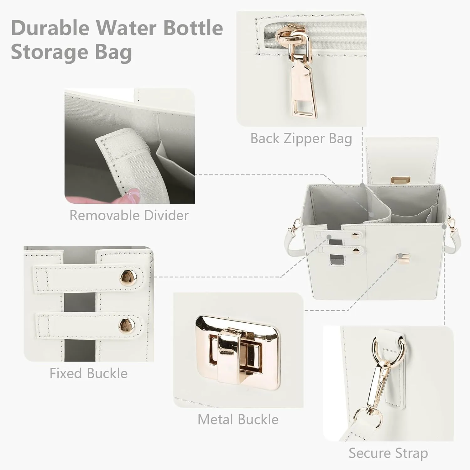Water Cup Storage Bag Crossbody Bags for Women Cup Holder Tumbler Purse Outdoor Portable Compatible with Most Water Bottles