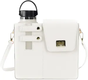 Water Cup Storage Bag Crossbody Bags for Women Cup Holder Tumbler Purse Outdoor Portable Compatible with Most Water Bottles