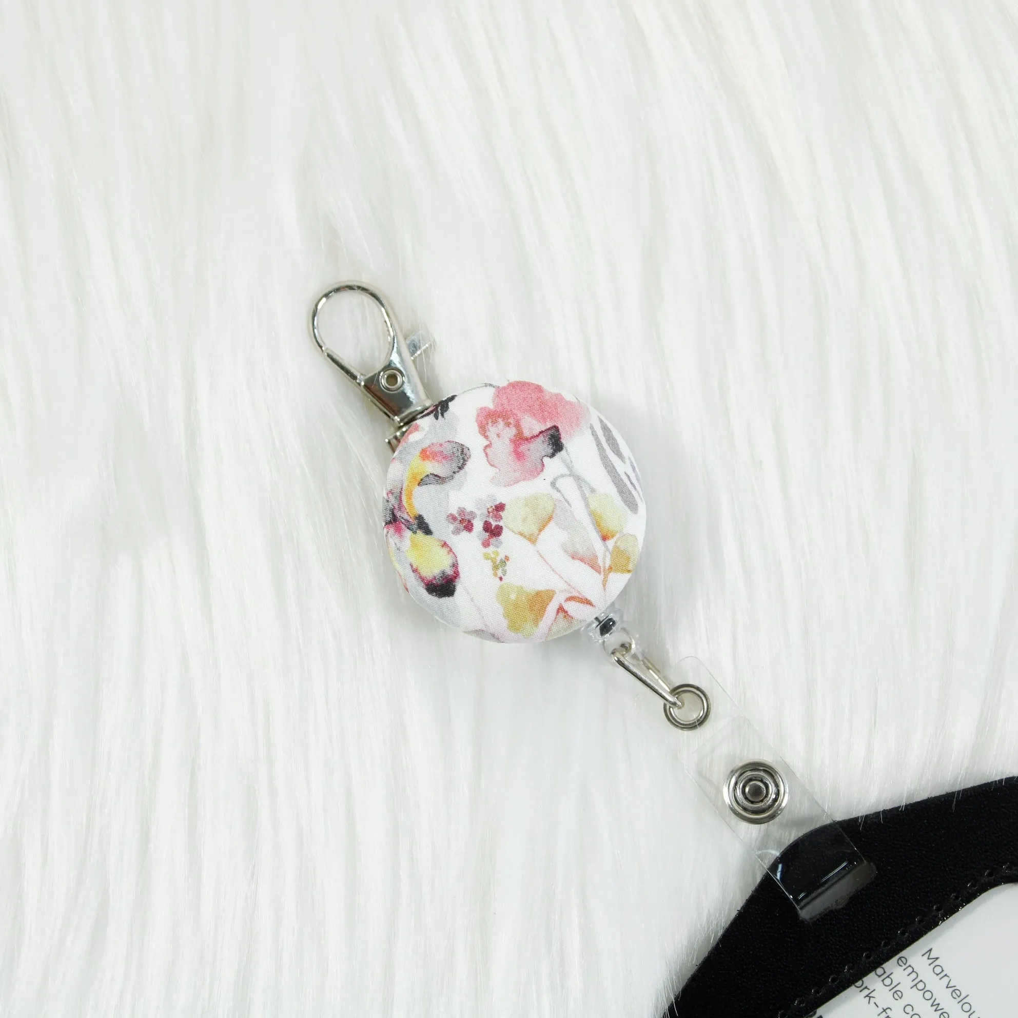 Watercolour Autumn Retractable Badge Reel Only